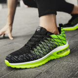 Men breathable mesh sports shoes lightweight summer running sneakers