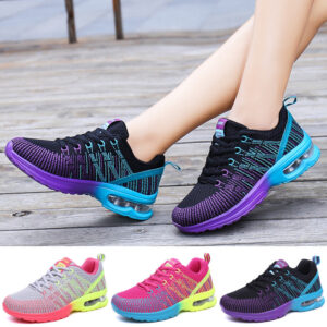 Women breathable mesh sports shoes casual fitness running sneakers