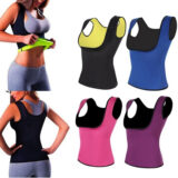 Lightweight breathable polyester women’s sport vest available in black, blue, pink, and purple for gym and yoga workouts